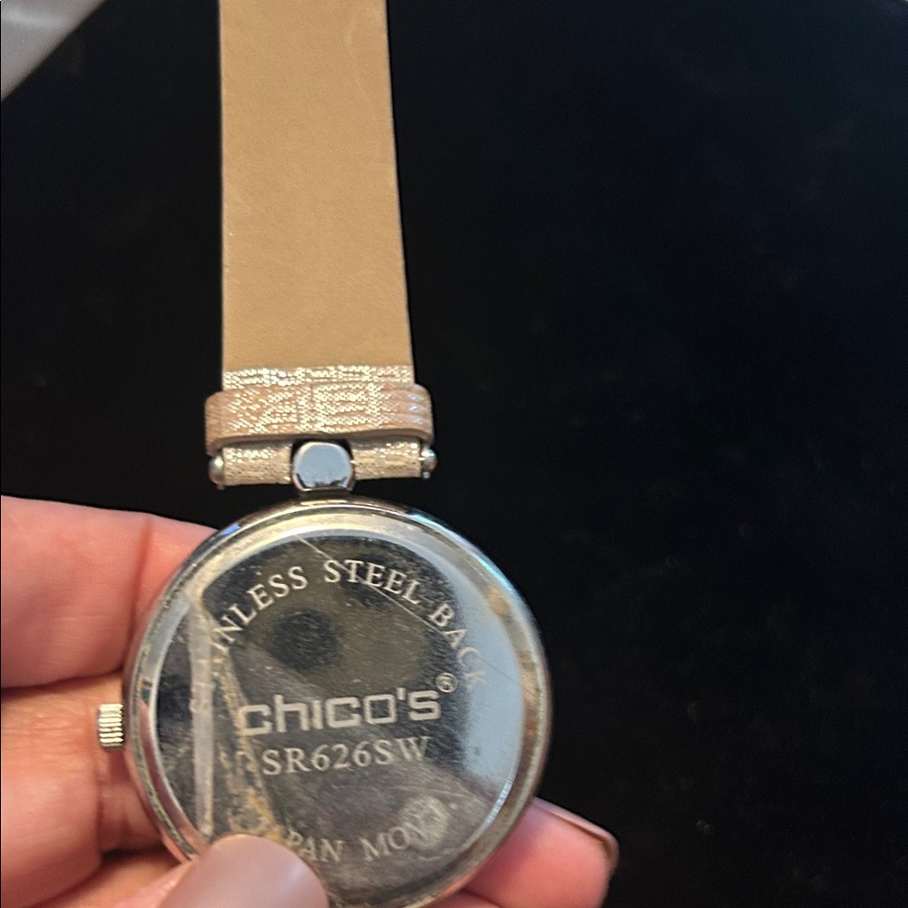 Chico's Tan Watch with Silver Accents - Picture 2 of 4